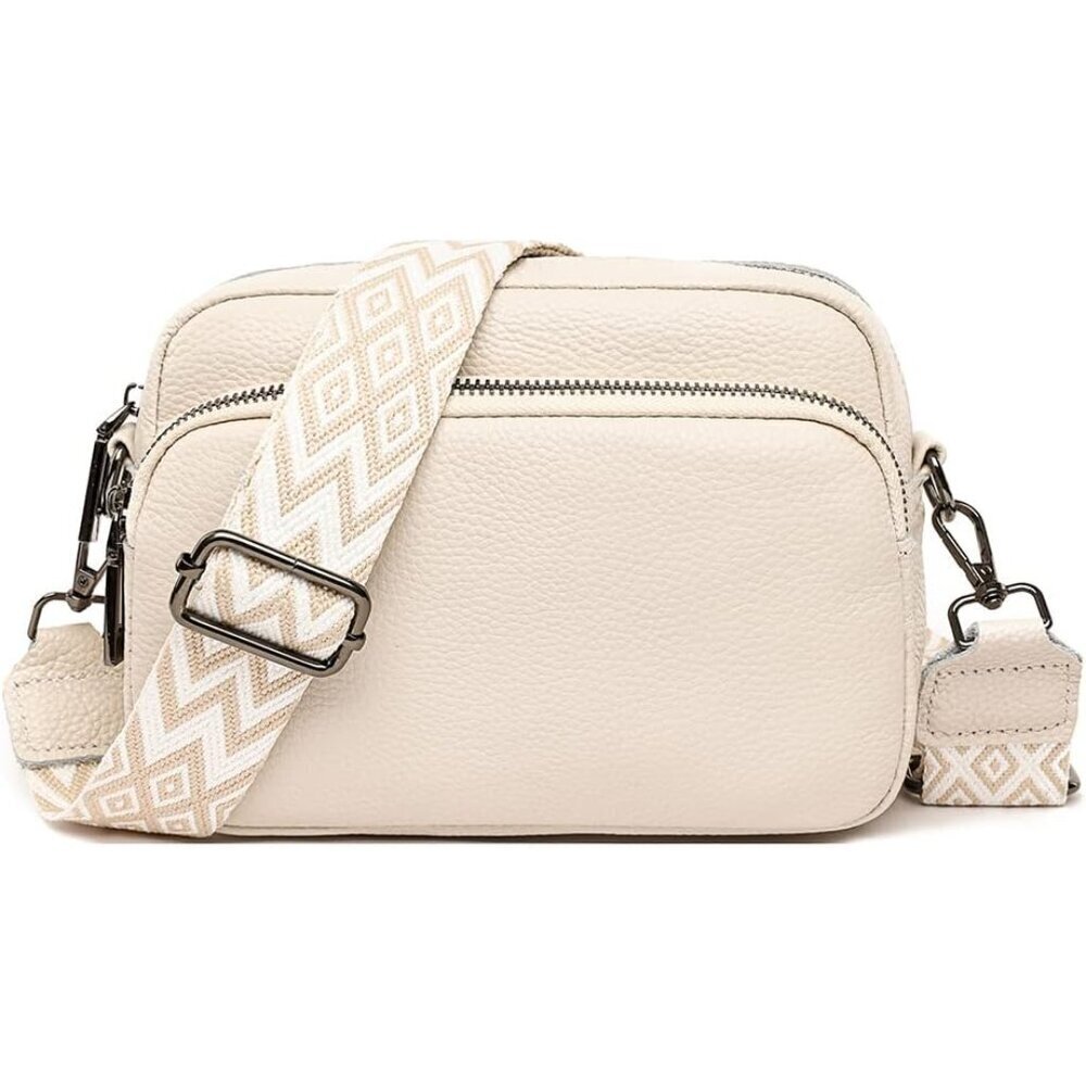 Genuine Leather Crossbody Bag Small Shoulder Purse Trendy Everyday Use